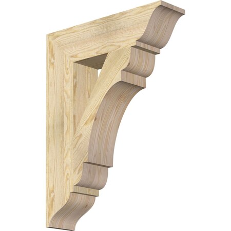 Ekena Millwork Olympic Traditional Rough Sawn Bracket, Douglas Fir, 6"W x 24"D x 32"H BKT06X24X32OLY01RDF